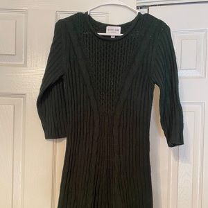 Olive & Oak  forest green sweater dress.  Size SP